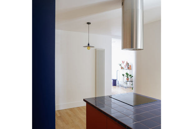 Espace Fluide depuis la cuisine-rehabilitation-appartement-Paris