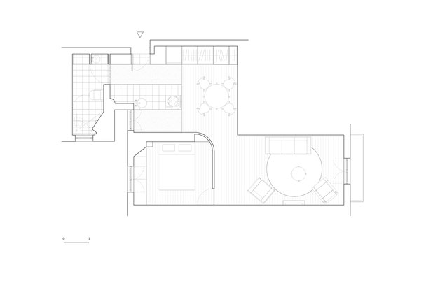 Plan du projet-rehabilitation-appartement-Paris