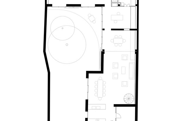 Plan de RDC-rehabilitation-maison-Asnières-sur-Seine