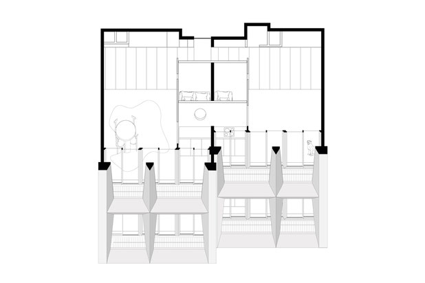 Axonométrie droite-rehabilitation-appartement-Paris