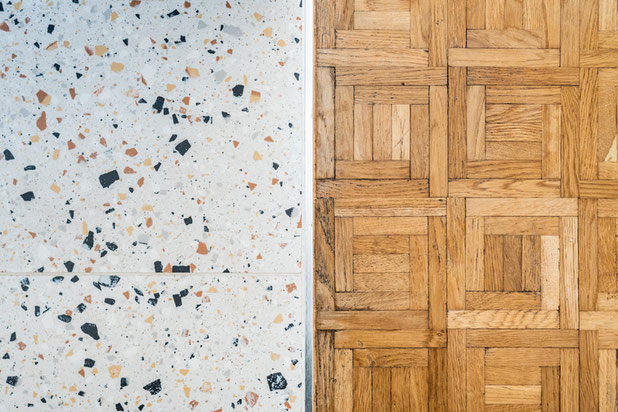 Terrazo et parquet chêne existant-renovation-maison-Poitiers