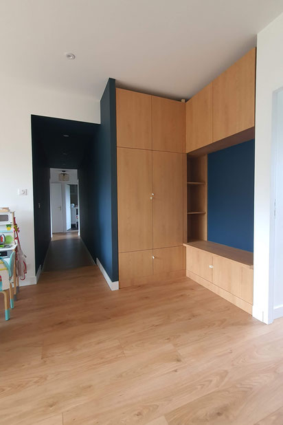 Couloir entre salle de jeux et chambres-surelevation-surelevation-Buxerolles