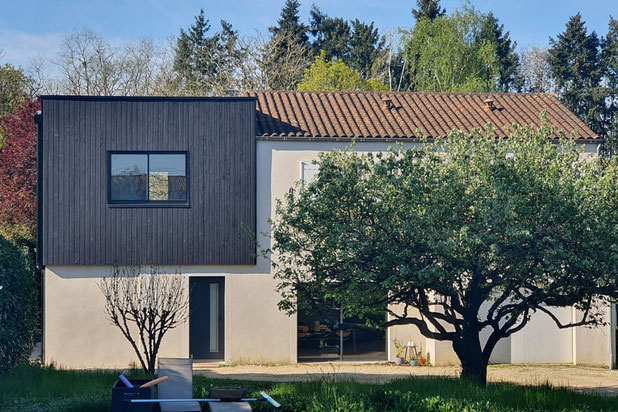 Façade Nord-Est de la surélévation-surelevation-surelevation-Buxerolles