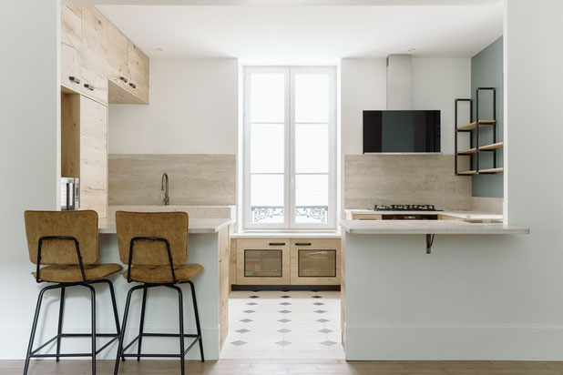 Ouverture de cloison et création d'une cuisine-renovation-maison-Poitiers