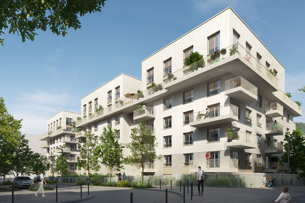 Depuis la rue-construction-immeuble-Châtenay-Malabry