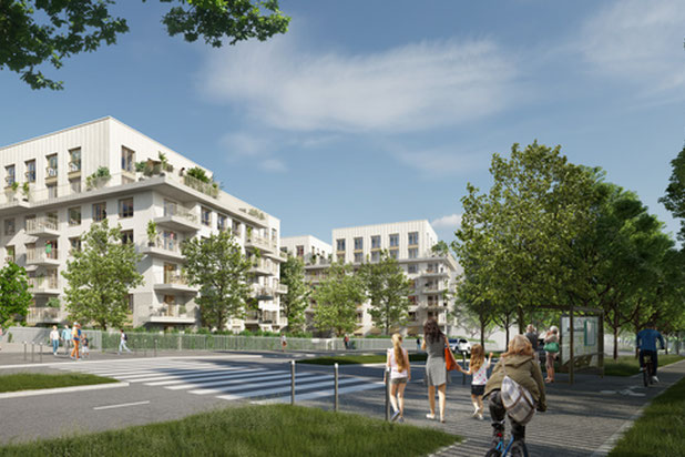 Depuis le Parc-construction-immeuble-Châtenay-Malabry