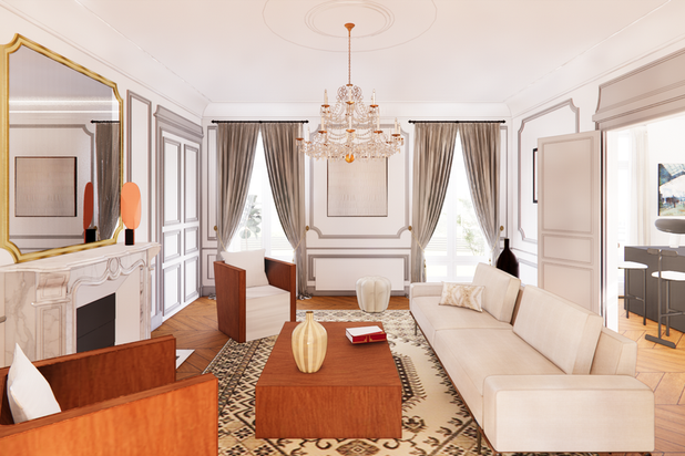 grand séjour-renovation-appartement-Paris