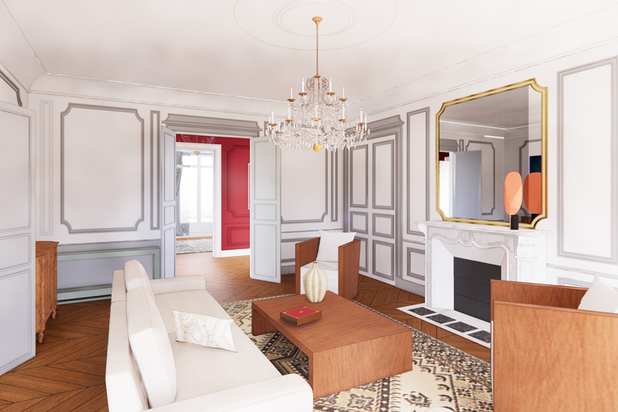grand séjour-renovation-appartement-Paris
