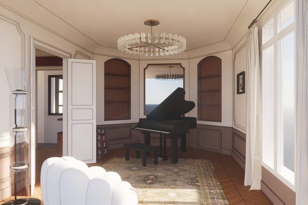 Salle de piano-renovation-appartement-Paris