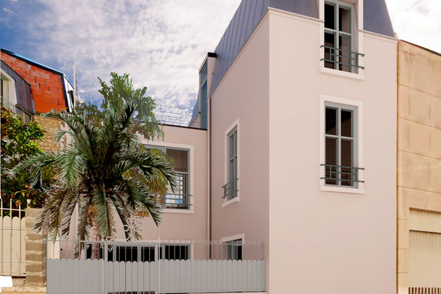 Permis de construire - façade sur rue-construction-maison-Montrouge
