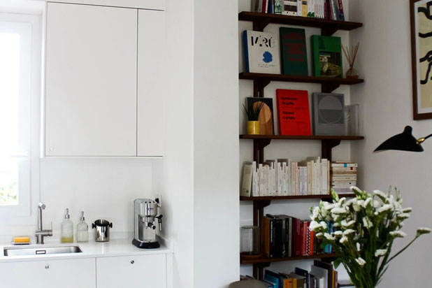 Bibliothèque sur mesure-renovation-appartement-Paris