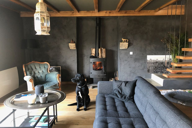 Depuis le pièce de vie-renovation-maison-Erdeven