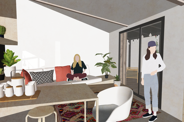 Vue intérieure-agrandissement_extension-maison-Saint-Pierre-Quiberon