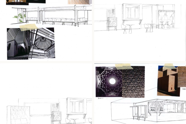 Croquis d'étude 02-renovation-cafe_restaurant-Paris