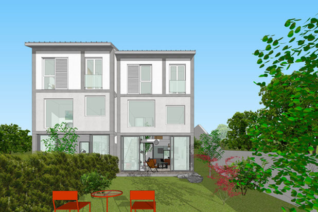 Vue Jardin-construction-maison-Lutz-en-Dunois