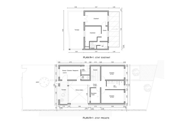 Plan R1-agrandissement_extension-maison-Joinville-le-Pont