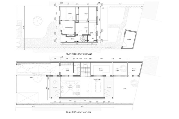 Plan RDC-agrandissement_extension-maison-Joinville-le-Pont