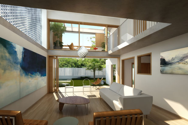 Salon-agrandissement_extension-maison-Joinville-le-Pont