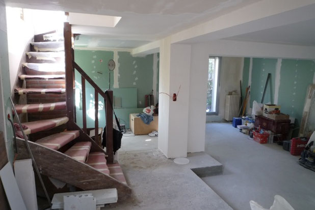 RDC pendant chantier-renovation-maison-Saint-Cloud