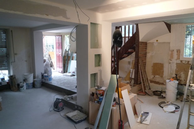 RdC pendant chantier-renovation-maison-Saint-Cloud