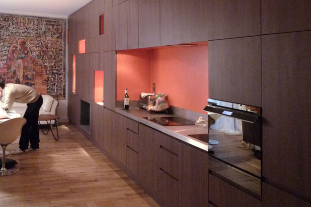 Grand séjour cuisine-renovation-appartement-Paris