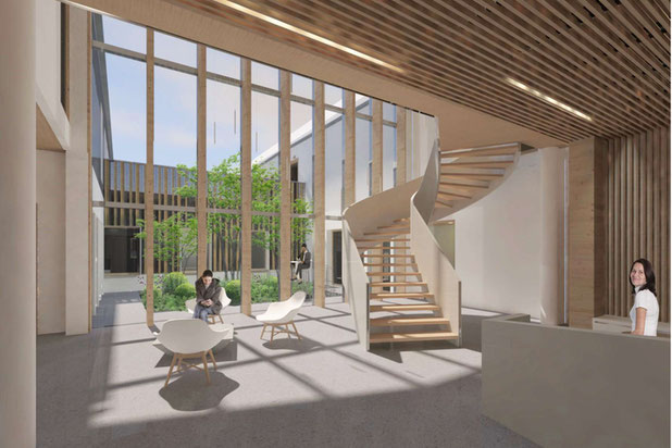 hall d'accueil-construction-bureaux-Saint-James