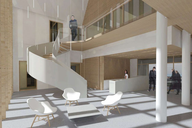 hall d'accueil-construction-bureaux-Saint-James