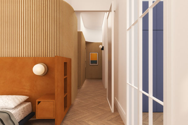 COURBES SUR LIGNES . Rénovation d'un Hotel Particulier-renovation-immeuble-Paris