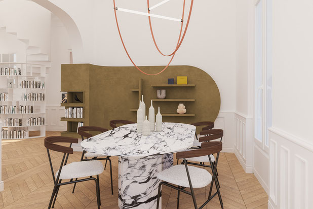 COURBES SUR LIGNES . Rénovation d'un Hotel Particulier-renovation-immeuble-Paris