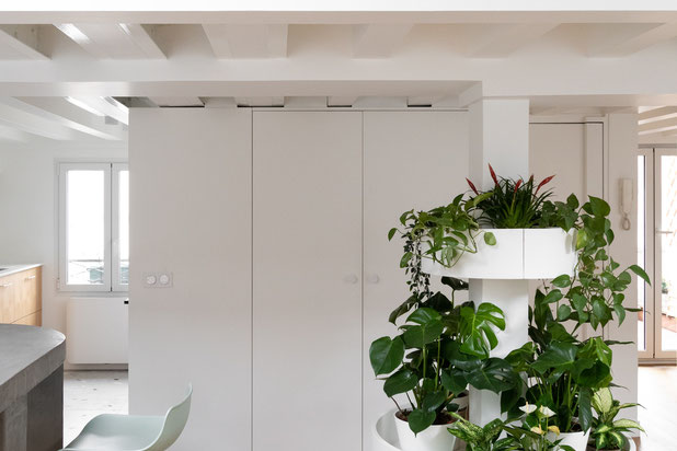 DOUBLE . Rénovation d'un duplex sous les toits-renovation-appartement-Paris