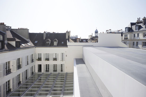 Vue  de la toiture et de la verrière-construction-boutique_local-Paris
