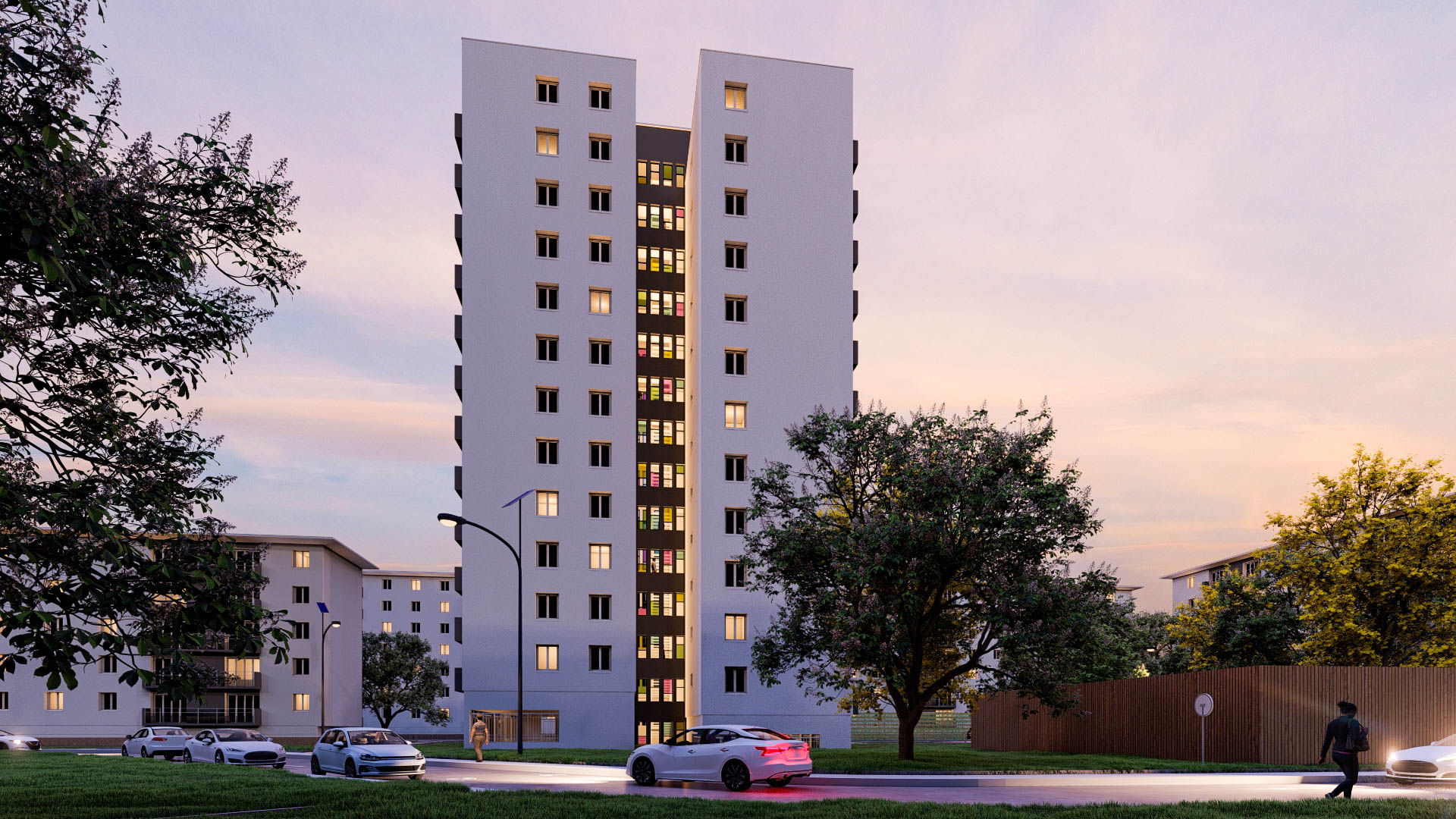 Un Noir et Blanc Disco – rénovation d'immeuble Essonne Un Noir et Blanc Disco – rénovation d'immeuble Essonne