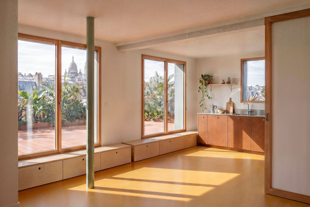 Transformation de locaux existants en lofts-rehabilitation-immeuble-Paris