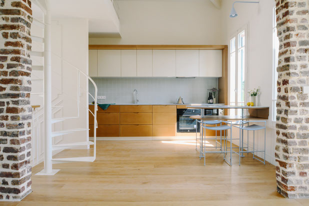 R+1 - le coin repas-rehabilitation-maison-Suresnes