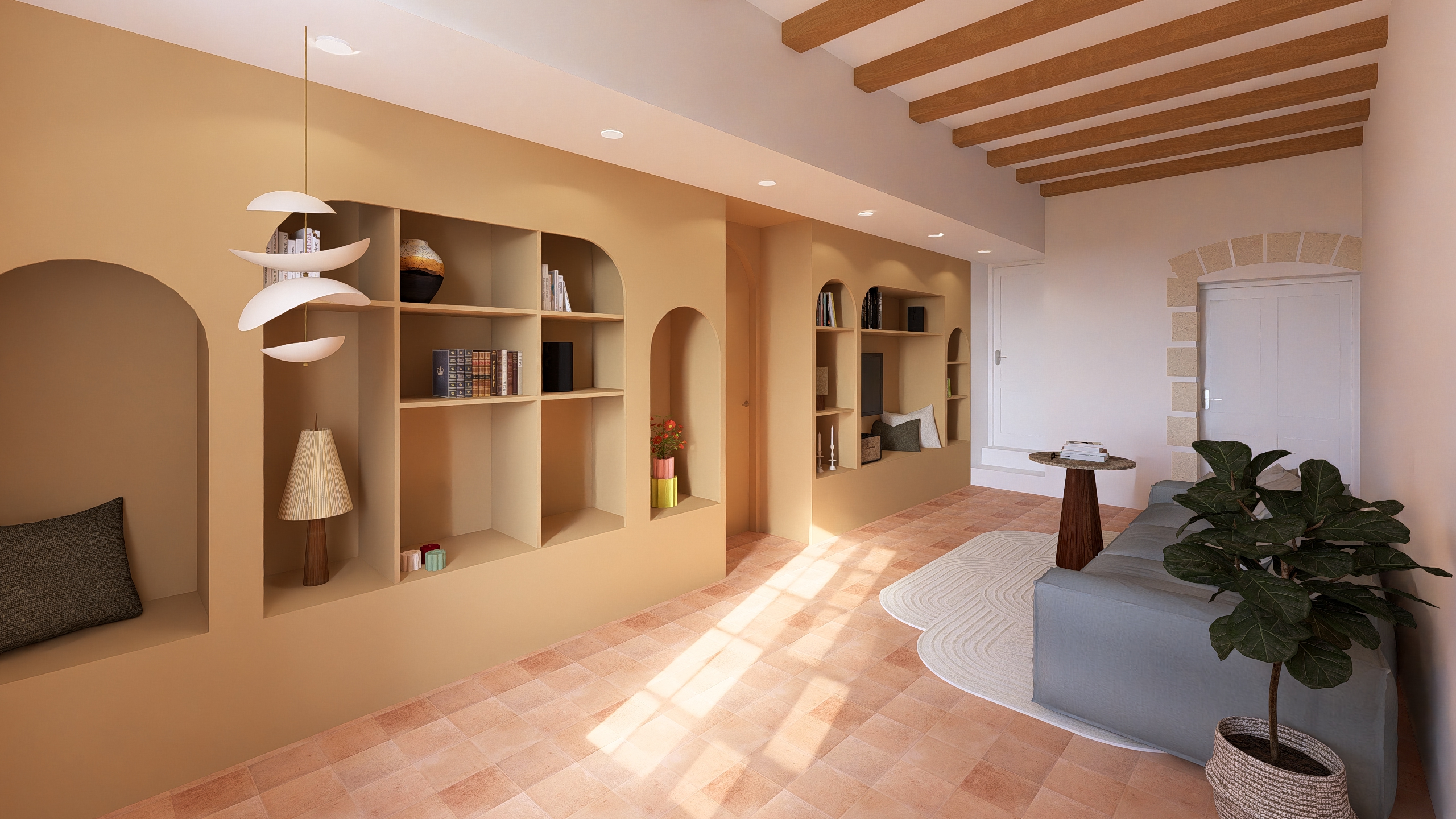 Un salon inutilisé devient un espace multiple – rénovation de maison Deux-Sèvres