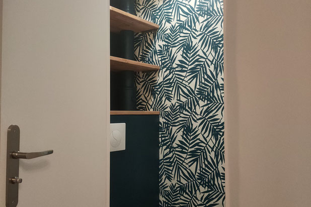 Vue sur le nouveau WC séparé-renovation-appartement-Vincennes