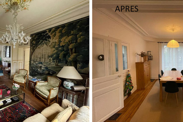 Vue sur la transformation de la salle à manger-renovation-maison-Sartrouville
