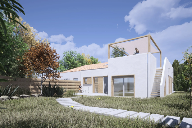 VUE NORD-agrandissement_extension-maison-Castelnau-le-Lez