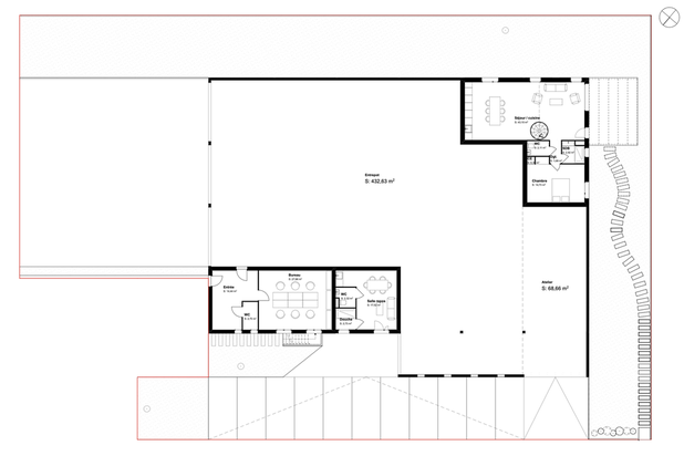 Plan général : RDC-amenagement-extension-Saint-Martin-de-Londres