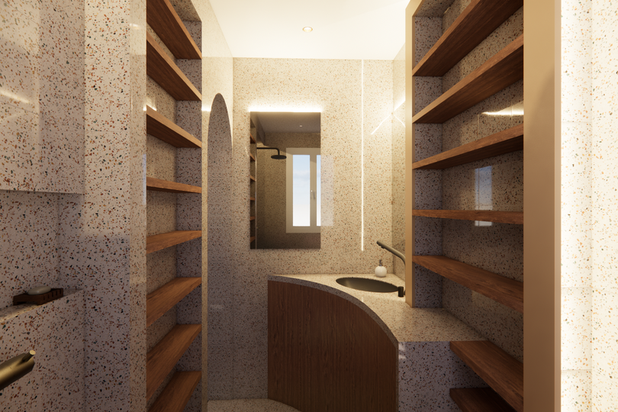 Conception 1 depuis l'espace de douche-renovation-appartement-Paris