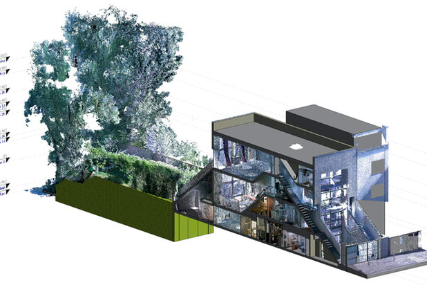 Captation et modélisation entièrement en 3D grace à nos scanners laser-renovation-maison-Issy-les-Moulineaux