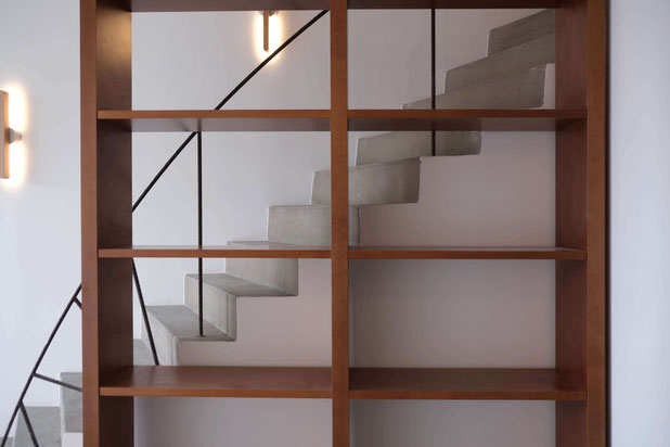 Détail de la nouvelle bibliothèque sur mesure-renovation-maison-Issy-les-Moulineaux