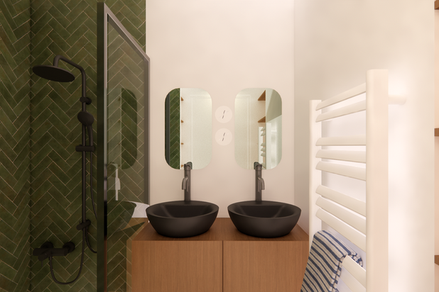 Salle de bain parentale-renovation-appartement-Paris