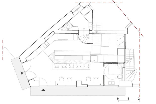 Plan général-amenagement-cafe_restaurant-Paris