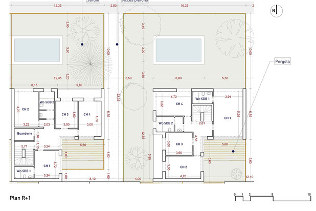 Plan type R+1-amenagement-maison-Gordes