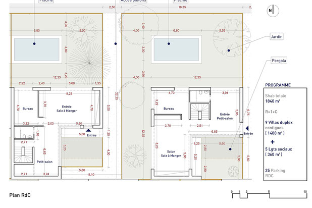 Plan type RdC-amenagement-maison-Gordes