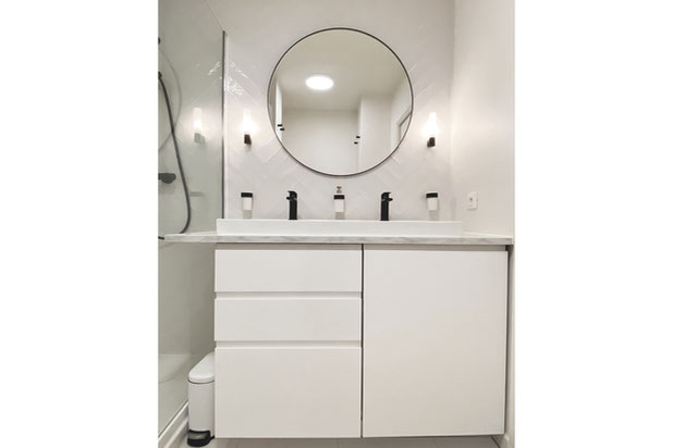 La salle d'eau-renovation-appartement-Asnières-sur-Seine