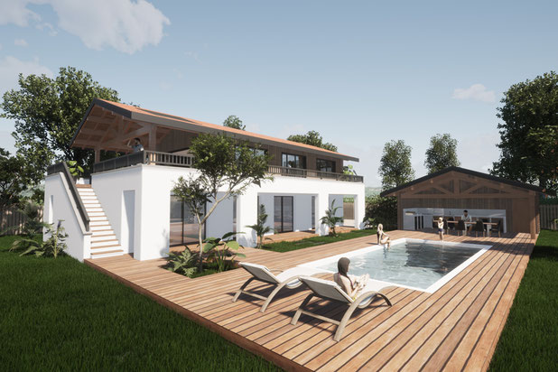 Jardin-construction-maison-Soustons