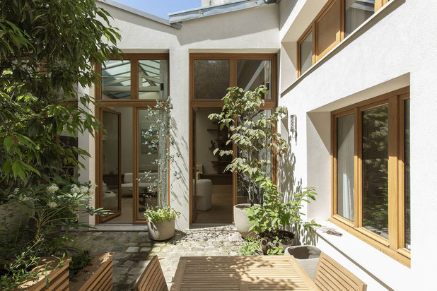 façade maison depuis jardin-renovation-maison-Paris