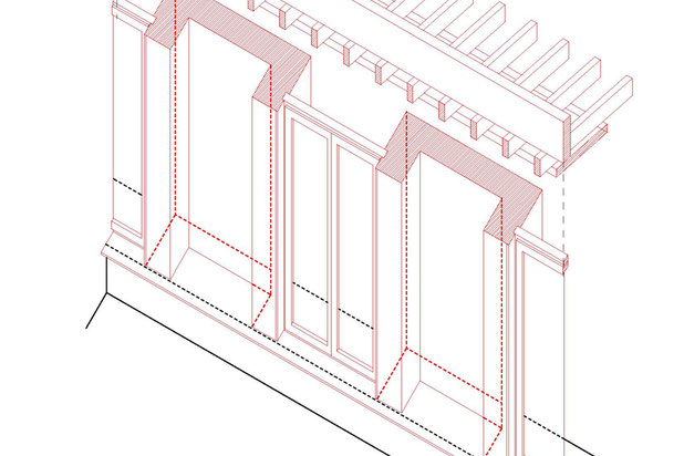 travail sur l'épaisseur de la façade-surelevation-maison-Ivry-sur-Seine